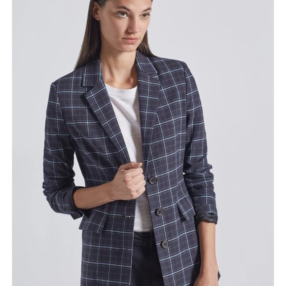 Current/Elliott Jackets & Blazers - Current Elliott Beaufort Blazer in Mele Plaid